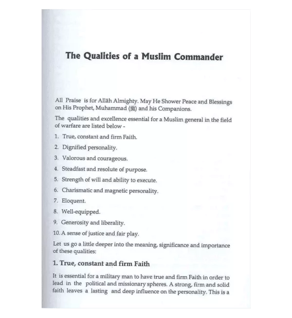 commanders of the muslim army