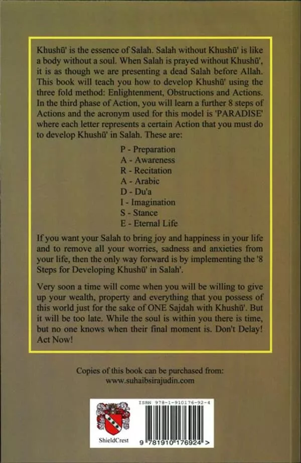 8 steps for developing khushu in salah 2 cds