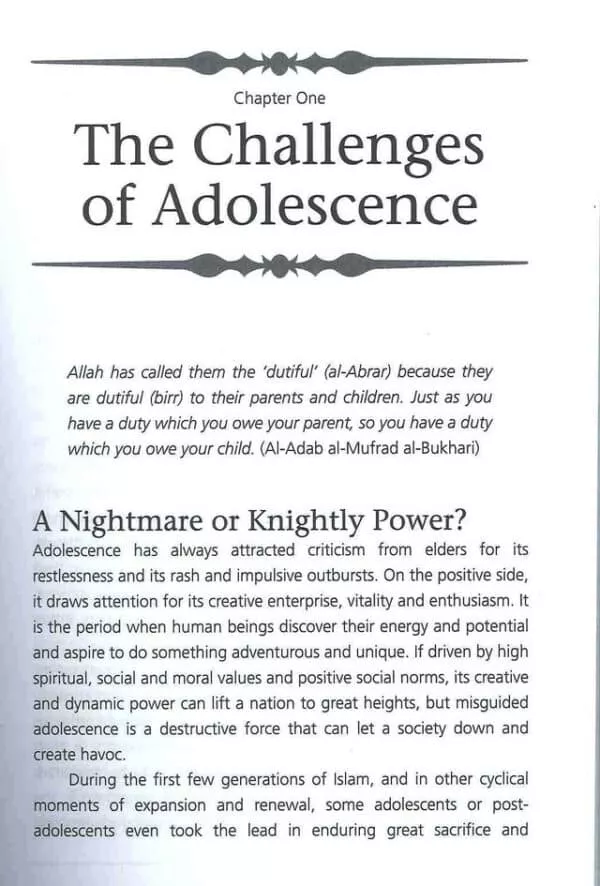 a guide to parenting in islam addressing adolescence