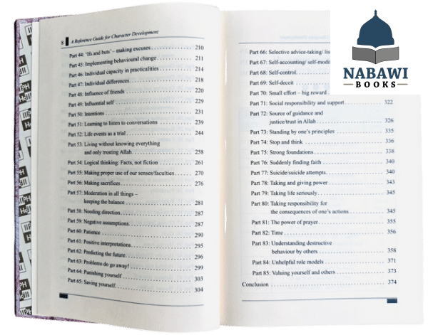 a reference guide for character development therapy from quran and sunnah 1 6