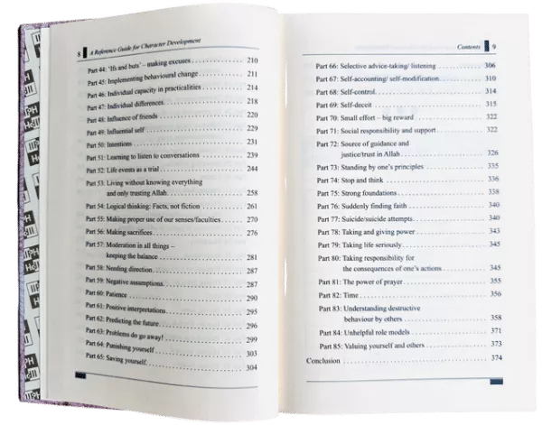 a reference guide for character development therapy from quran and sunnah 1 6