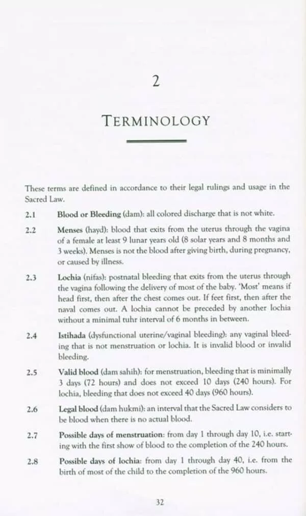 birgivis manual interpreted complete fiqh of menstruation related issues