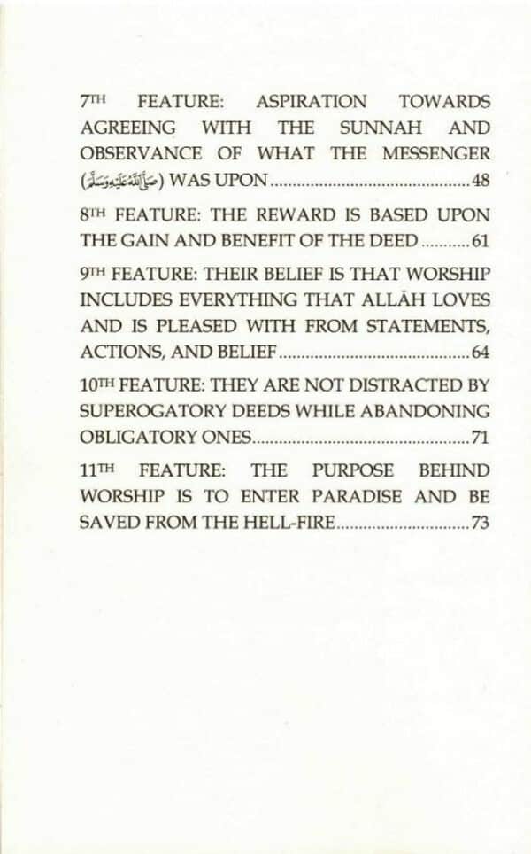 condition of the salaf in worship