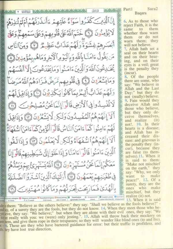 tajweed quran with meanings translation in english 2