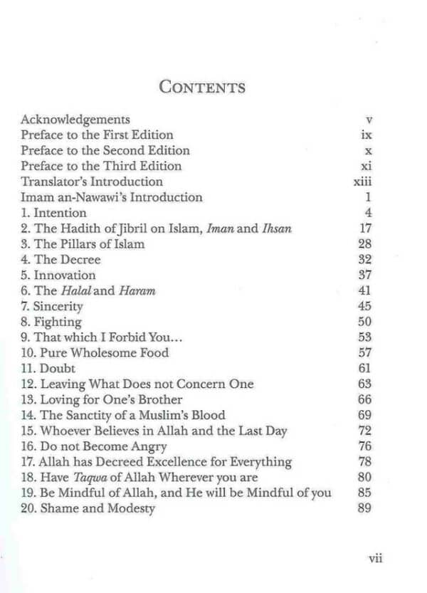 the complete forty hadith hard back