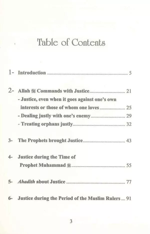 the islamic concept of justice