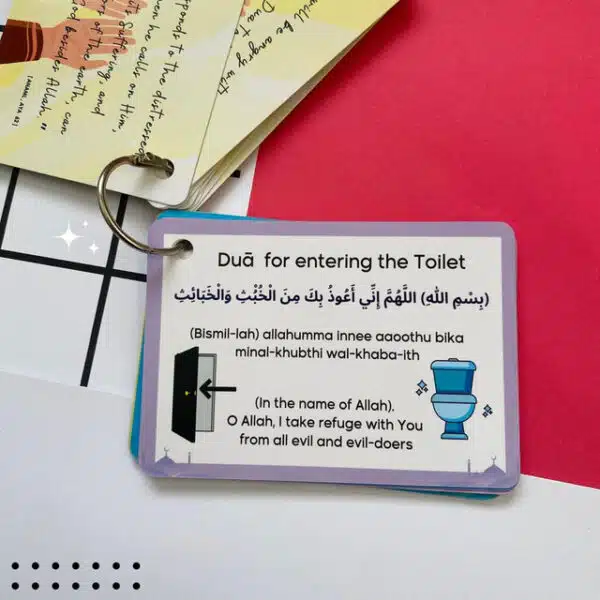 daily dua cards islamic flash cards muslim children gift dua cards quran dua book arabic dua cards with transliteration ramadan gift 3